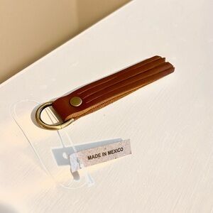 Brand new Portland Leather Goods honey keychain tassel